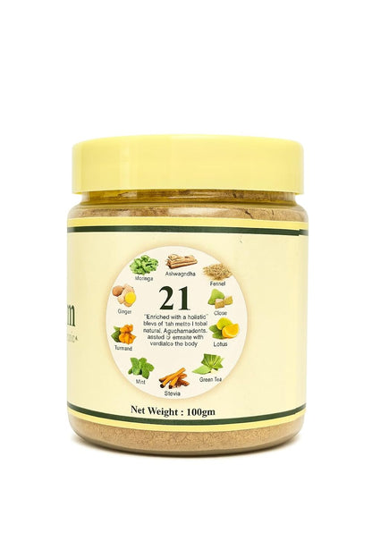 Okyou Get Slim | 100% Natural Organic Weight Management Powder | 1 Week Course |Herbal Blend with 21 Ingredients | Supports Healthy Metabolism & Energy Boost | Home Made | 100g (Pack of 1)